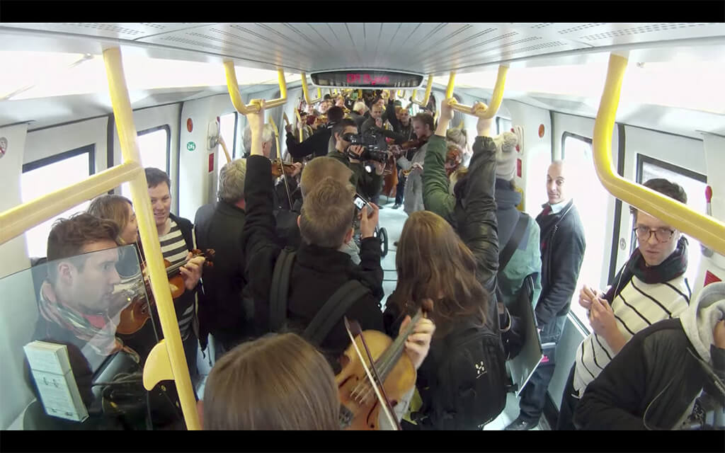 Subway flash mob by Sjællands Symfoniorkester (Copenhagen Phil)