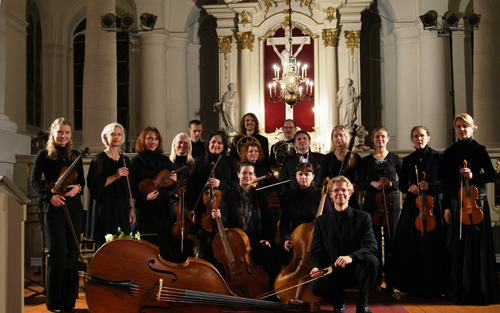 A broadcast of Baroque music from Collegium Musicum Riga begins at  11 a.m.