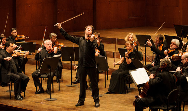 Violinist Joshua Bell is now leader of the Academy of St Martin-in-the-Fields.