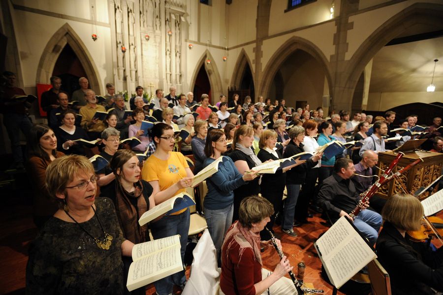 The Pax Christi Chorale at Toronto's Grace Church-on-the-Hill (Photo: Tony Bock).
