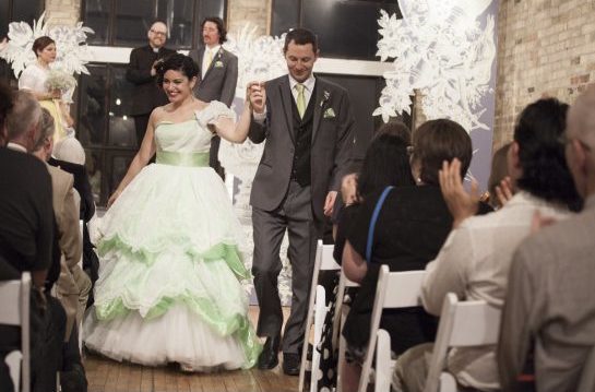 Miriam Khalia and Stephen Hegedus in Figaro's Wedding (Darryl Block photo).