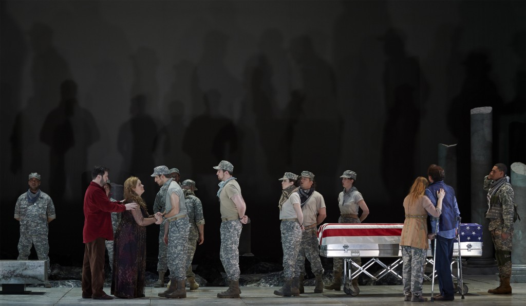  A scene from the Canadian Opera Company production of Hercules, 2014. Conductor Harry Bicket, director Peter Sellars, set designer George Tsypin, costume designer Dunya Ramicova and lighting designer James F. Ingalls. Photo: Michael Cooper