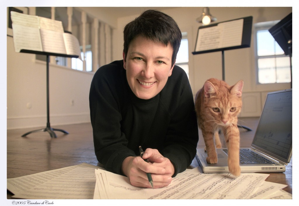 Jennifer Higdon and her cat Beau