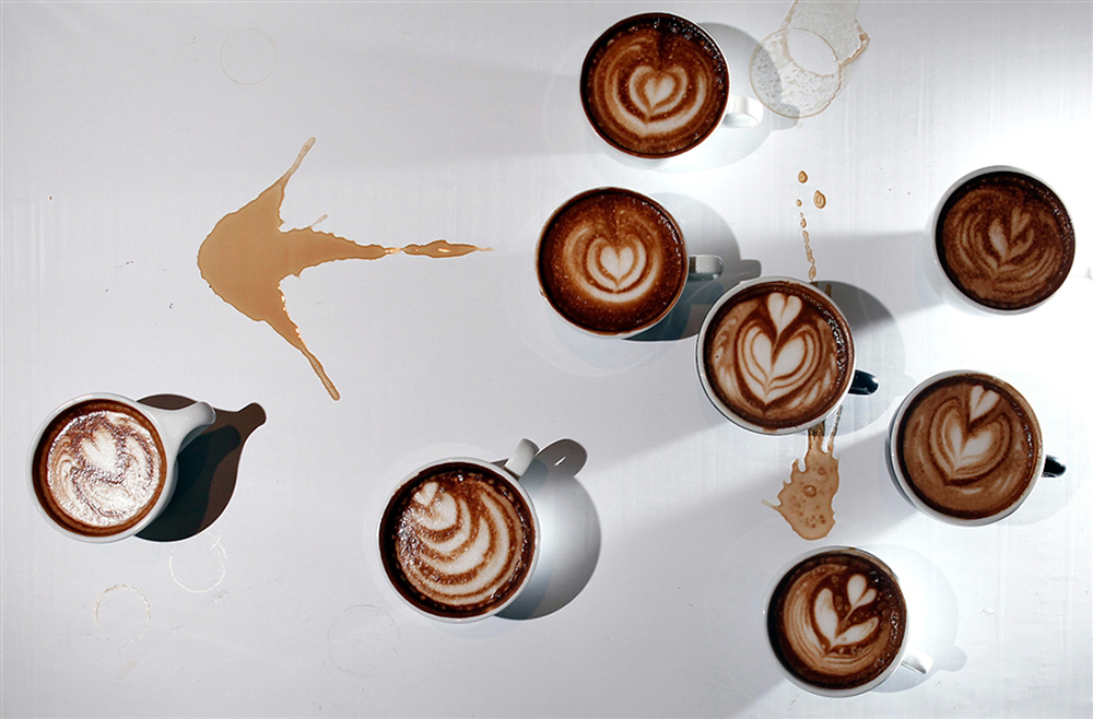 Photo: Latte Art by Yeung Yiu-fai. Carlo Allegri/Reuters