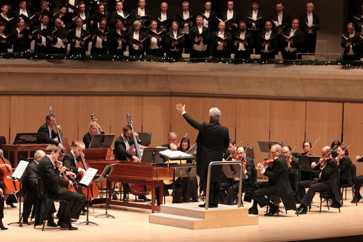 Toronto Symphony Orchestra, with conductor Peter Oundjian and concertmaster Jonathan Crow. 