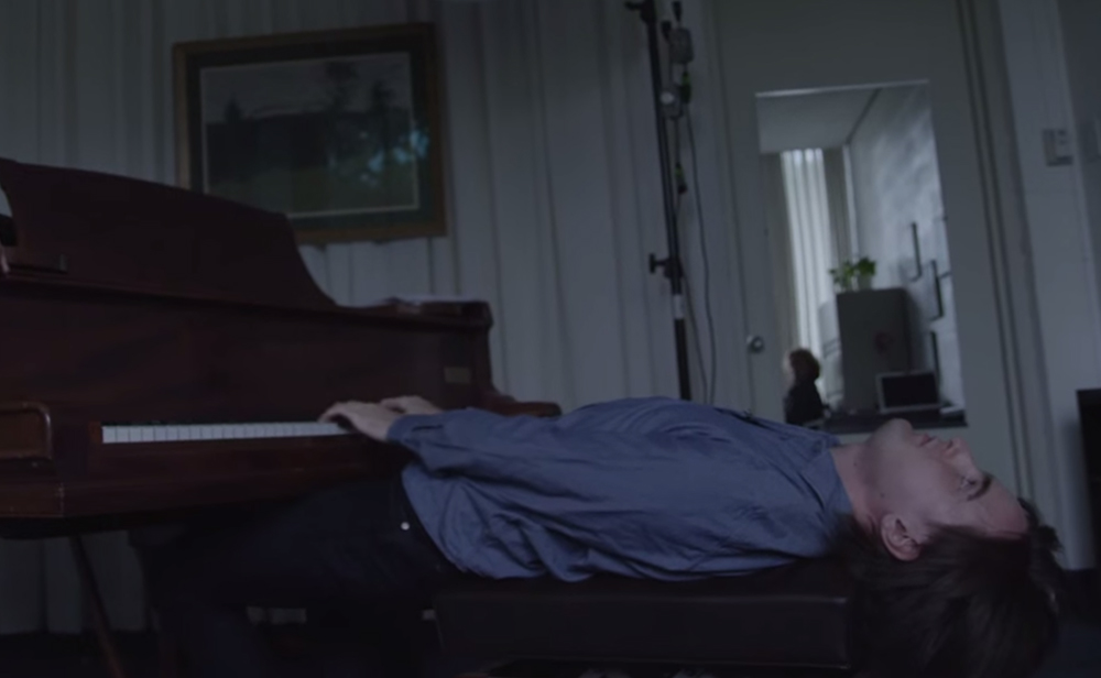 Russian pianist Daniil Trifonov demonstrates a practice technique of playing while lying down. 
