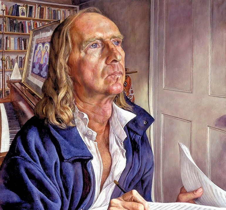 Sir John Tavener, Painting: Michael Taylor, 2001