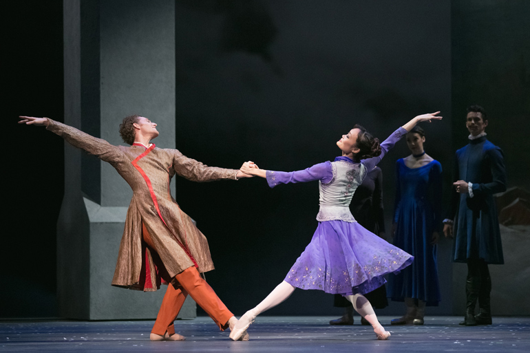 Skylar Campbell and Rui Huang in The Winter's Tale. Photo by Karolina Kuras (courtesy of The National Ballet of Canada)