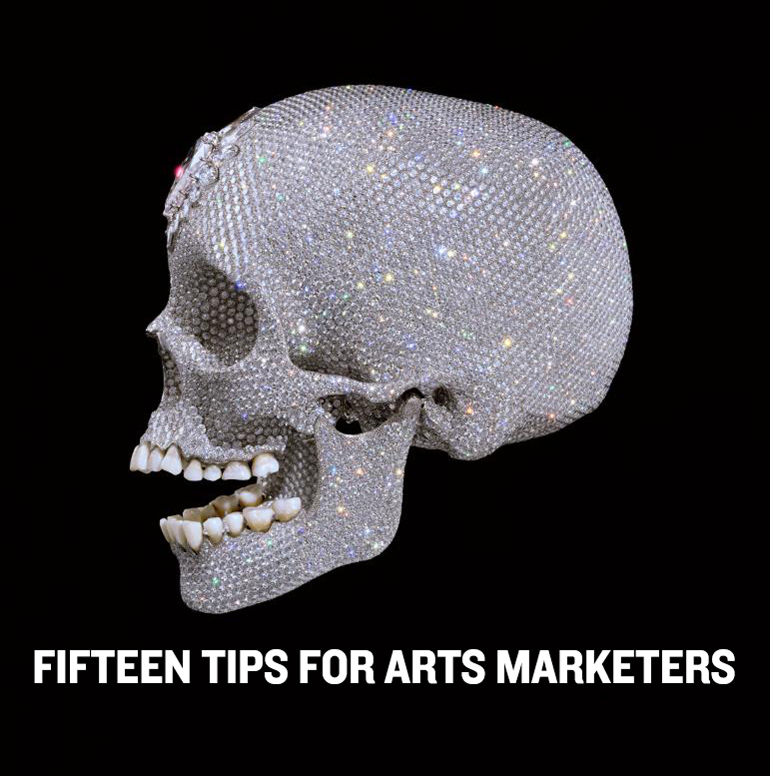 15 New Rules for Arts Marketing cover image: Diamond Skull: "For the Love of God" (2007) by Damien Hirst 
