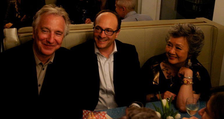 Alan Rickman, Martin Katz, and Former Governor General of Canada Adrienne Clarkson at Fran's, Ninth Glenn Gould Prize After Party (Photo: via The Glenn Gould Foundation)