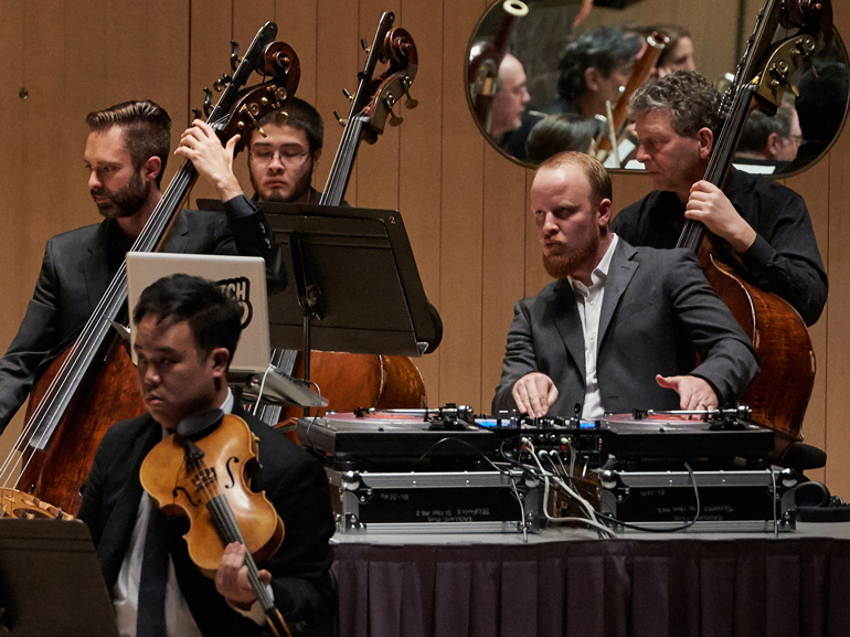 Skratch Bastid with the TSO (Photo: Malcolm Cook)