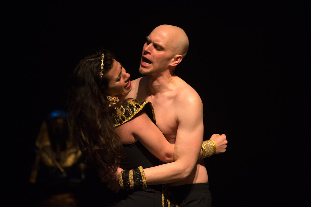 Isis (Lucia Cesaroni) and Seth (Michael Nyby); (Photo: Gary Beechey)