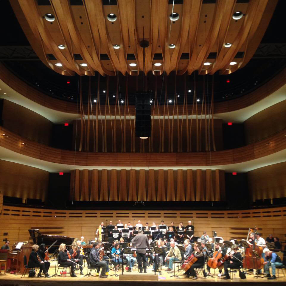 Esprit Orchestra in rehearsal with Alex Pauk at Koerner Hall, march 31, 2016. (Photo: Esprit Orchestra)