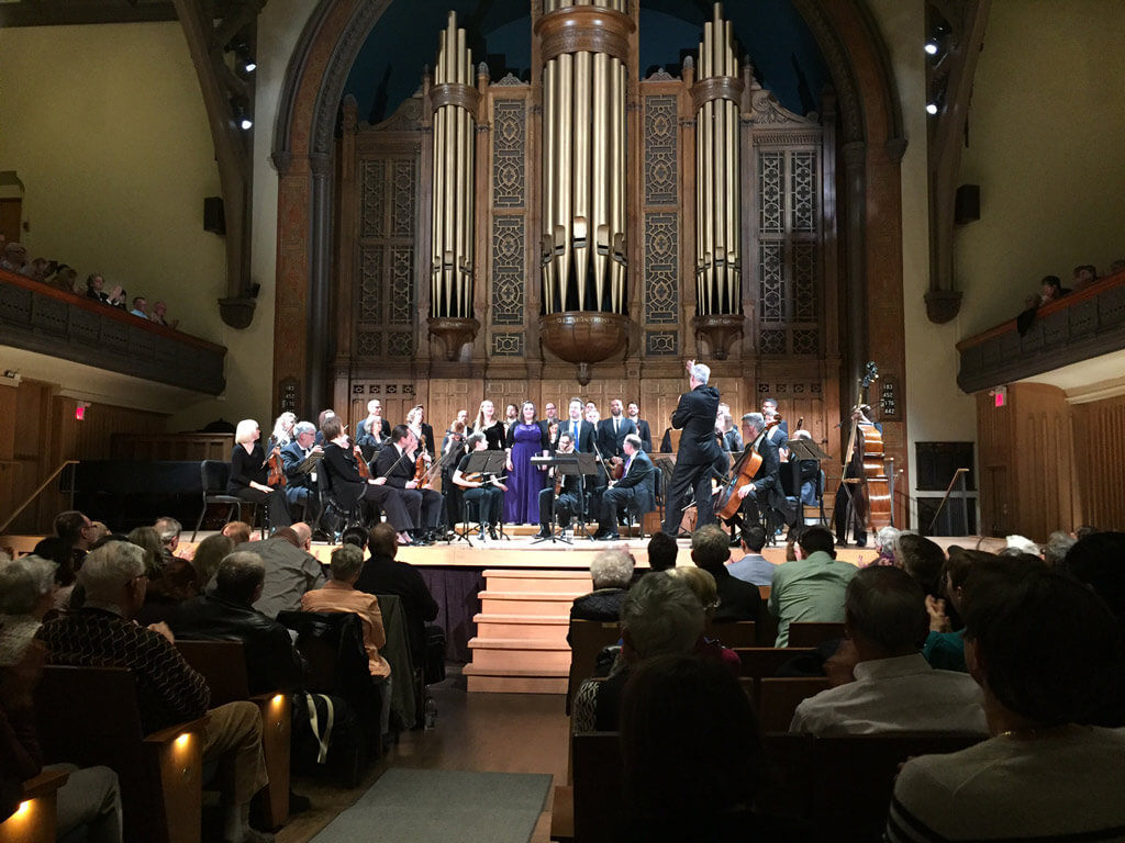 Tafelmusik Baroque Orchestra and Chamber Choir perform with Director  Ivars Taurins at Jeanne Lamon Hall (Photo: John Terauds)