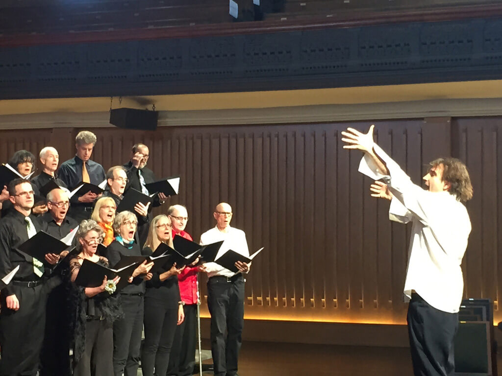 Opera For All Community Chorus. Alvaro Lozano Gutierrez (conductor) at Trinity St. Paul’s Centre for the Arts.