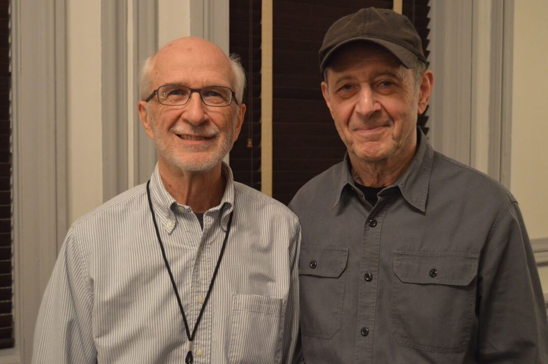 Minimalist music pioneers: Russell Hartenberger and Steve Reich (Photo via Russell Hartenberger)