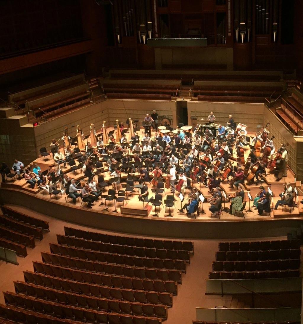 Mahler's Das Klagende Lied in rehearsal at the Meyerson in Dallas (Photo: Paul E. Robinson)