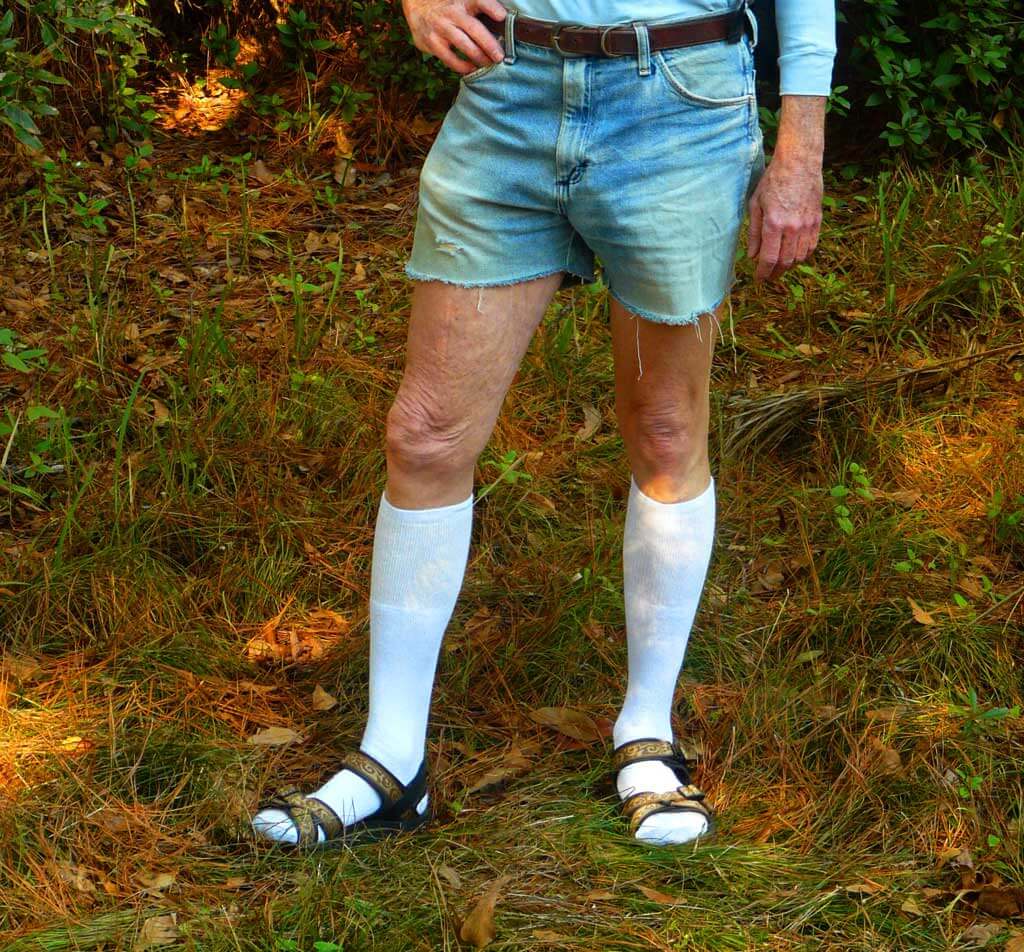 Hiking_in_Knee_Socks,_Sandals,_and_Cut-offs