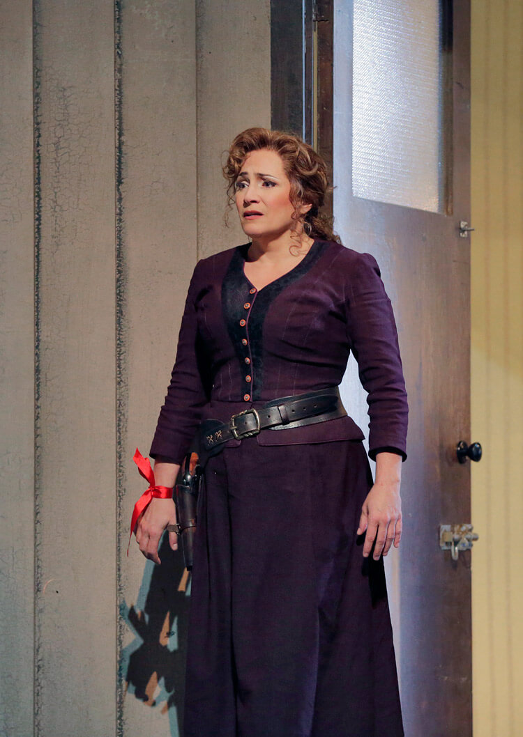 Santa Fe Opera: Patricia Racette (Minnie) in The Girl of the Golden West (Photo: Ken Howard)