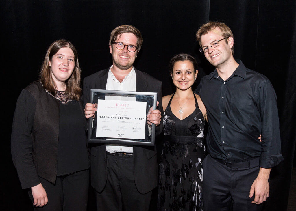 2016 BISQC Third Prize winners: Castalian Quartet. (Photo: Rita Taylor)
