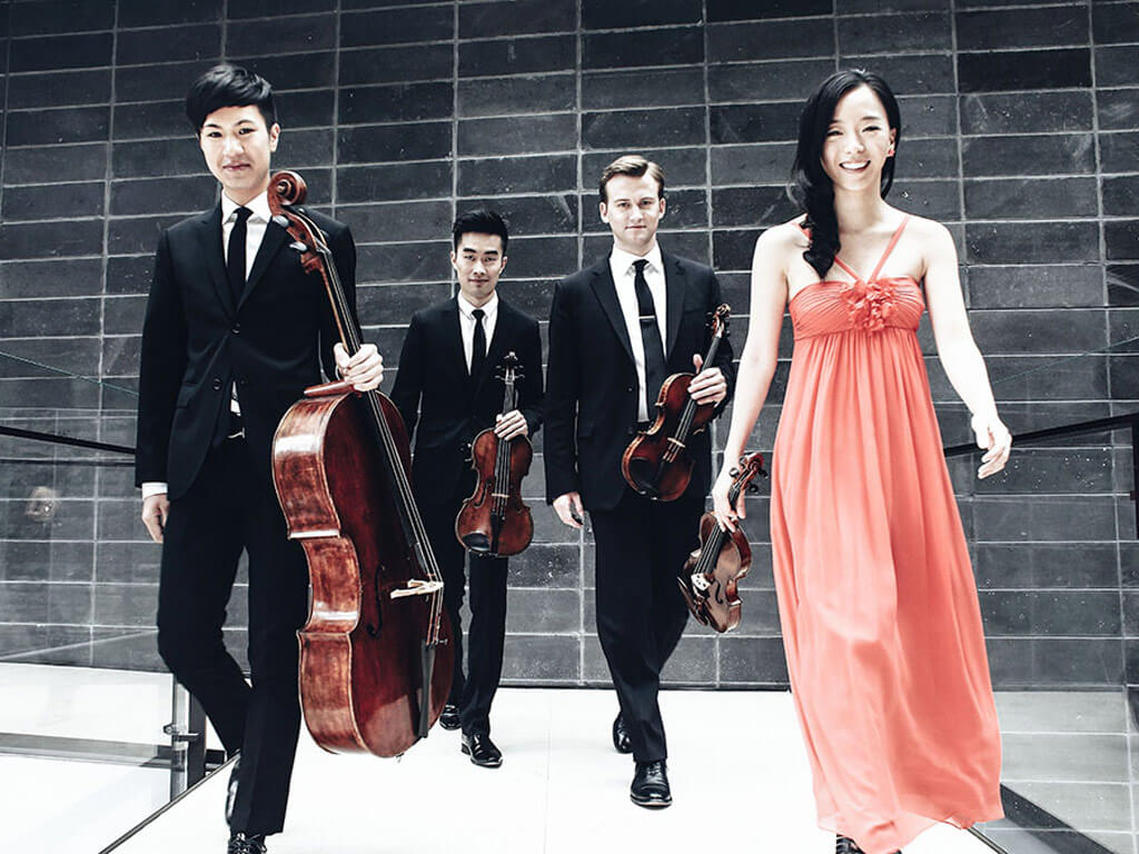 Canada's Rolston Quartet lands final three placement (Luri Lee & Jeffrey Dyrda, violins, Hezekiah Leung, viola, Jonathan Lo, cello) (Photo courtesy BISQC)