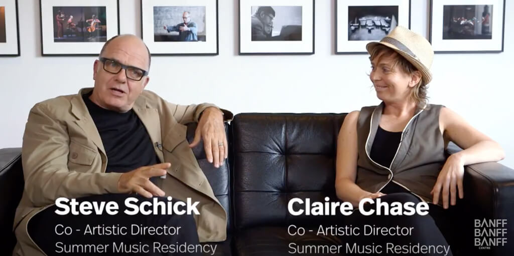 Banff Centre Summer Classical Music Co-Artistic Directors Claire Chase and Steven Schick explain why they're excited for a summer of amazing programming and what you can expect as a participant.