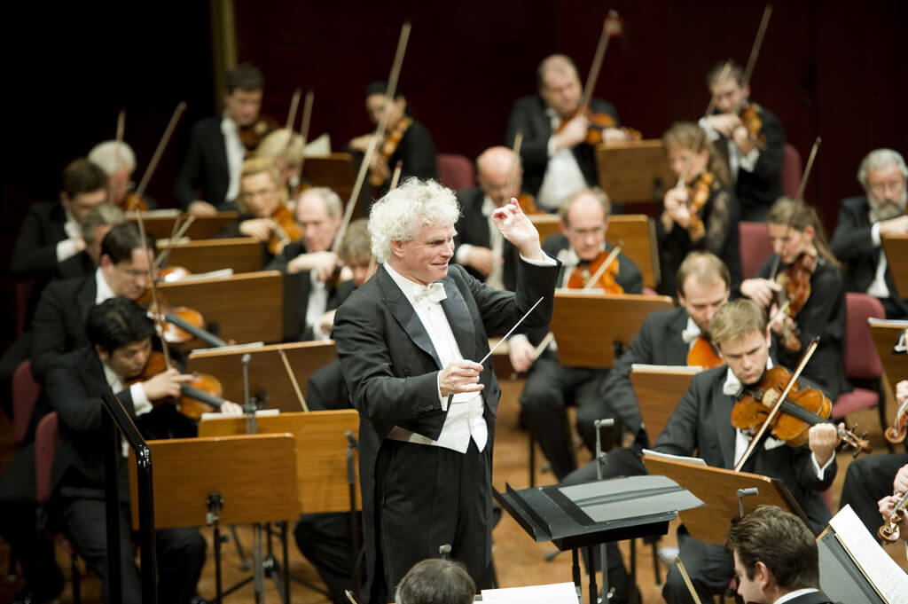 Berlin Philharmonic Orchestra with Sir Simon Rattle (Photo: Monika Rittershaus)