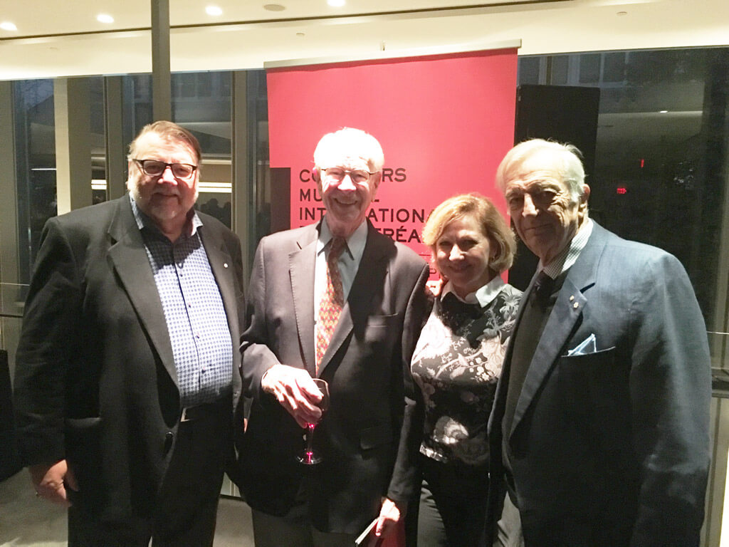 Ben Heppner, James Norcop Christiane LeBlanc and Joseph Rouleau (Photo courtesy CMIM)