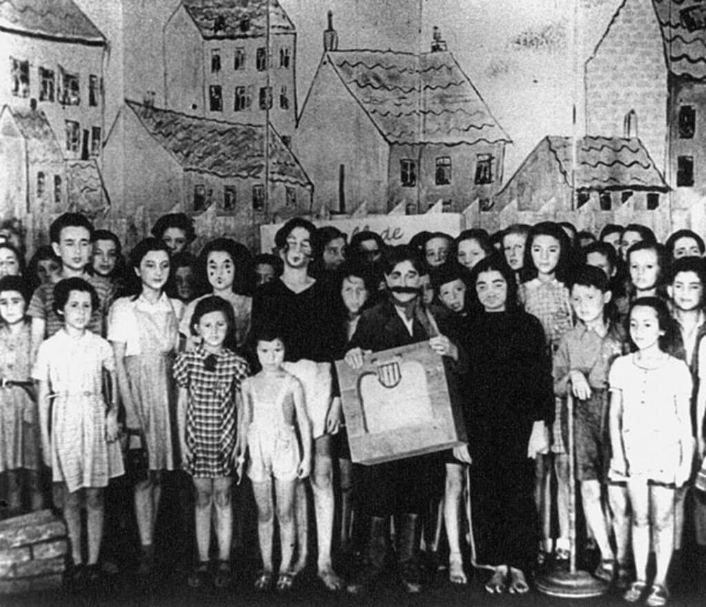 Original cast of Brundibar. Terezin Concentration Camp (Courtesy Jewish Museum in Prague)