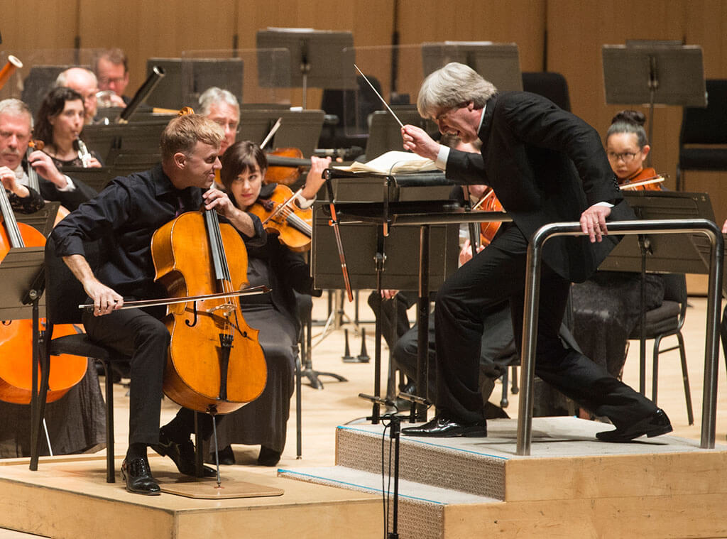 Toronto Symphony Orchestra with Joseph Johnson (cello), Thomas Dausgaard (conductor) (Photo: Jag Gundu)