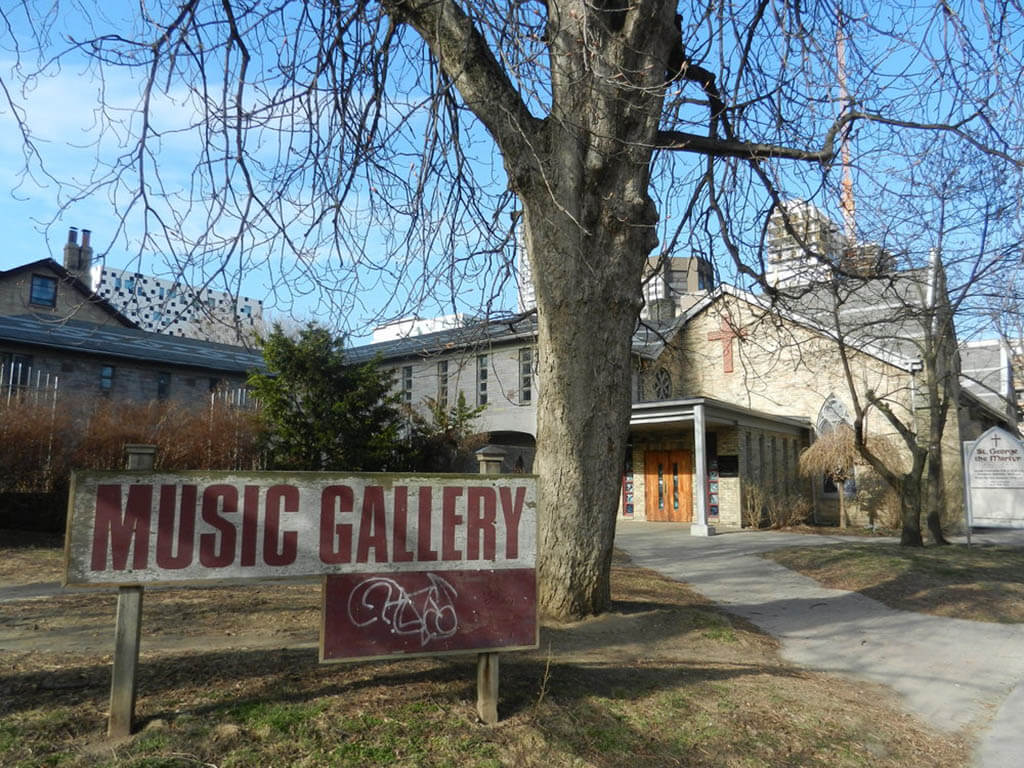 The Music Gallery to be displaced from it's current location within St. George the Martyr, a gothic style church built in 1845. (Photo: The Music Gallery)
