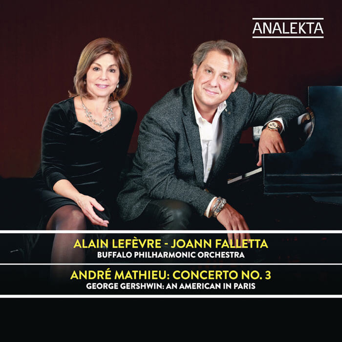 Mathieu: Concerto No. 3 in C minor Op. 25*. Gershwin: An American in Paris. Alain Lefèvre, piano*. Buffalo Philharmonic Orchestra/JoAnn Falletta. Analekta AN2 9299. Total Time: 54:48.