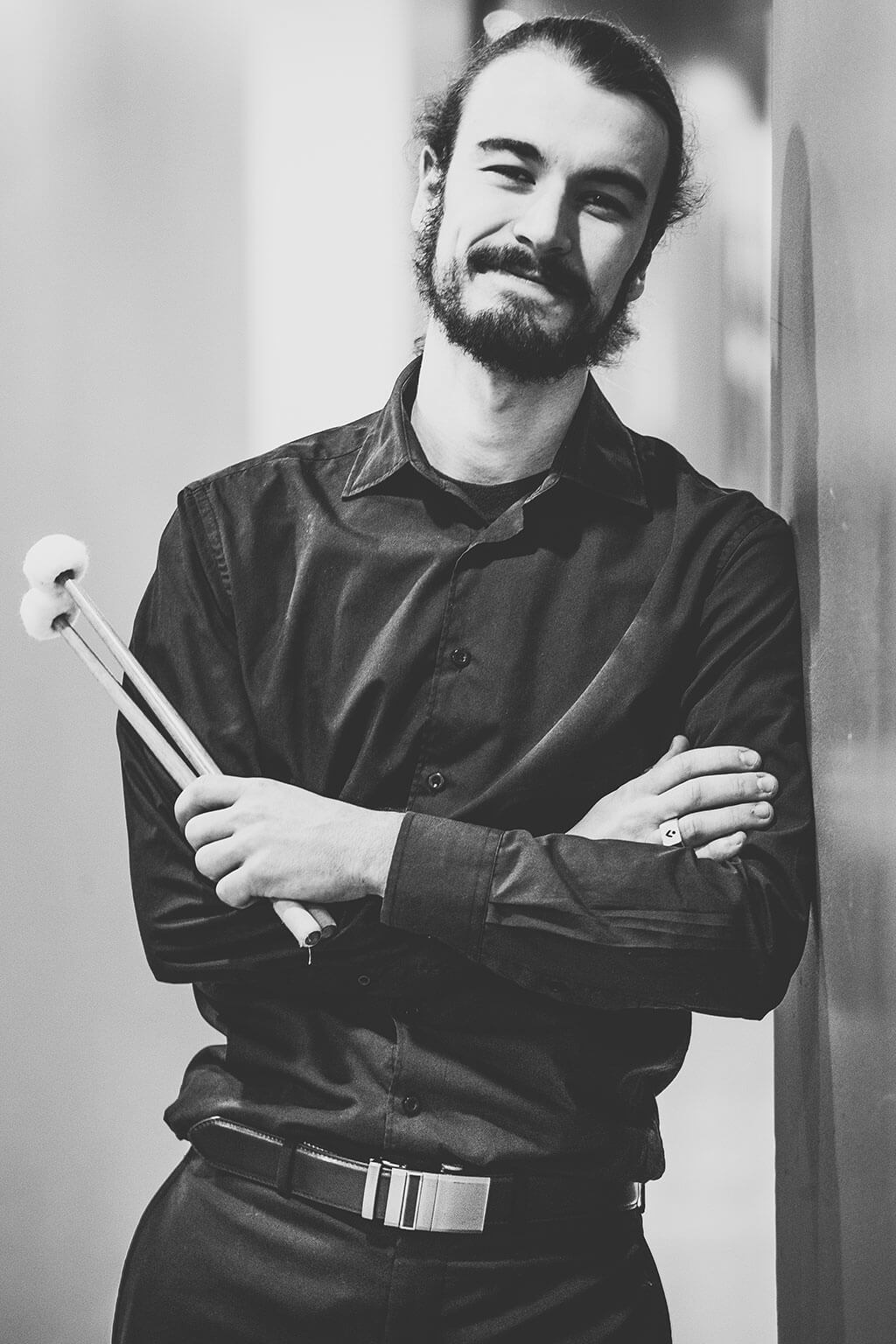 Julien Bélanger réalisera la création d'un Concerto pour marimba de José Evangelista avec l'Orchestre Métropolitain, cette semaine. (Crédit: Annie Éthier)