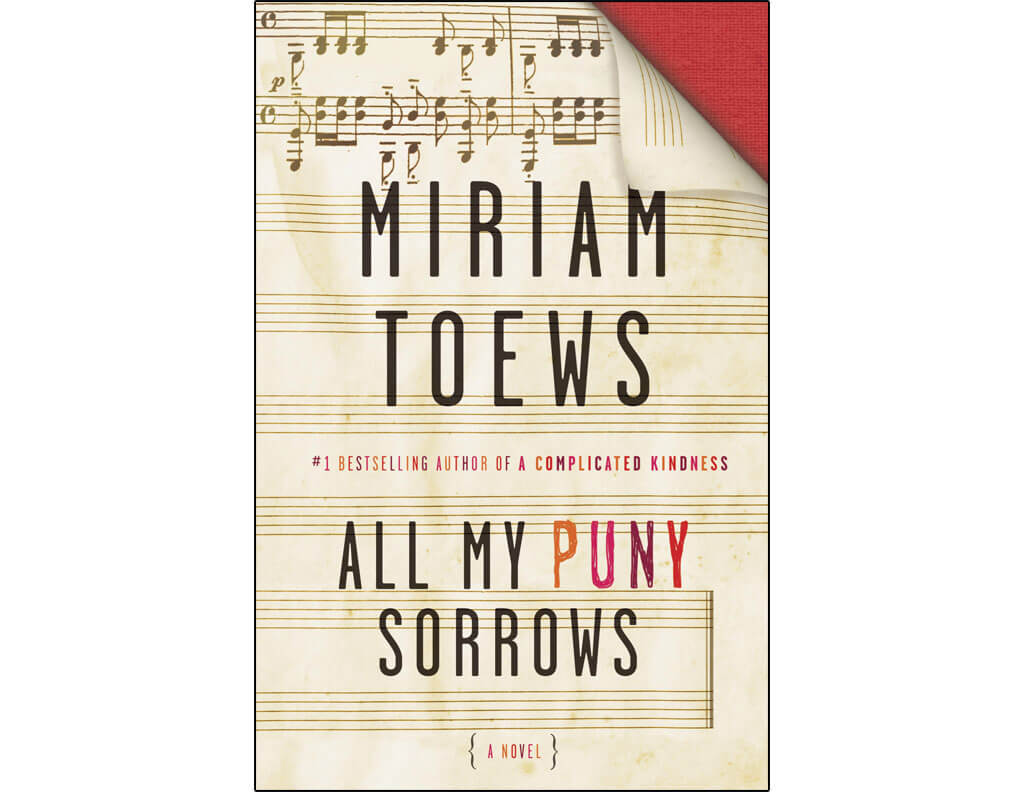 Canadian novels about classical music: All My Puny Sorrows, by Miriam Toews