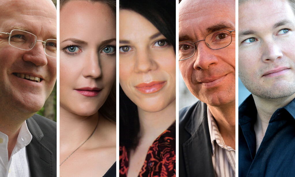 Photos : Bernard Labadie par François Rivard, Lydia Teuscher par Shirley Suarez, James Gilchrist par operaomnia.co.uk, Tyler Duncan par Colin Mills