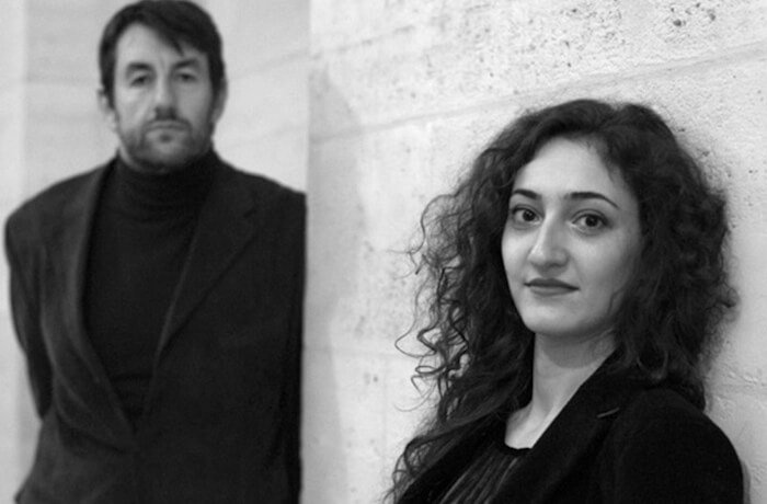 la pianiste Hélène Tysman et le comédien Damien Luce dans Ce qu’a vu le vent d’ouest