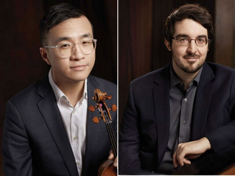 Andrew Wan et Charles-Richard Hamelin (Crédit : Élizabeth Delage)