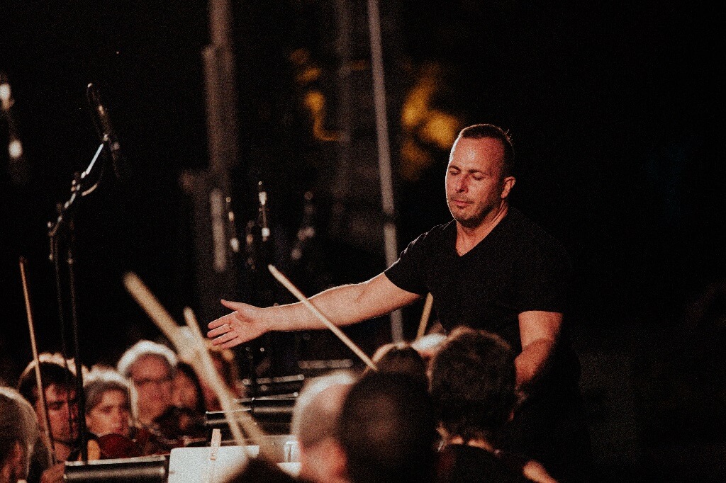 L’Orchestre Métropolitain conviait le public montréalais à un concert entièrement dédié à la musique de Tchaïkovski dans le cadre des Soirées Campbell, le 27 juillet 2018. (Crédit: Ludovic Rolland-Marcotte)