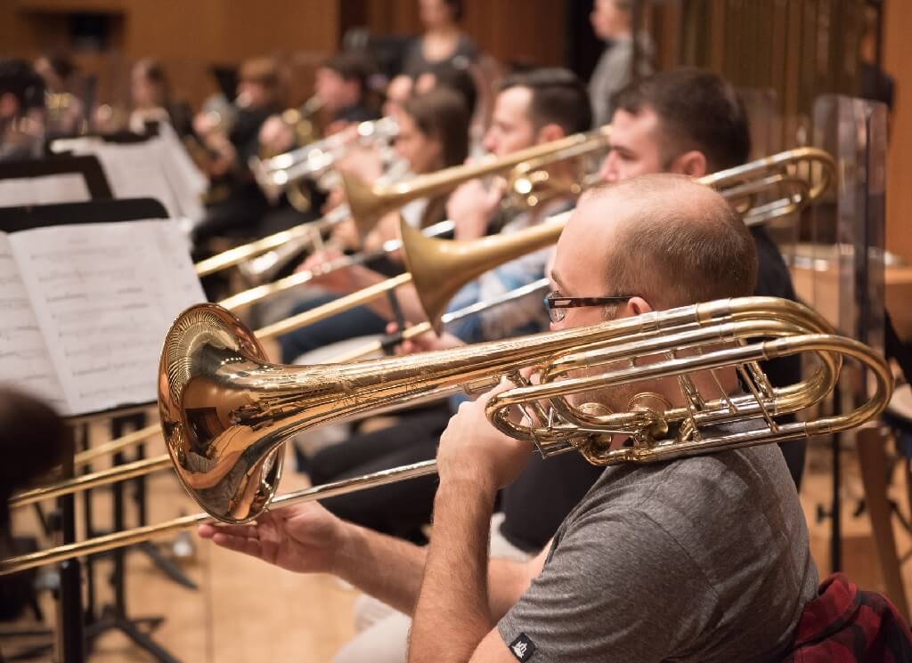 Musiciens de l'OUM. (Photo: Amélie Philibert/Courtoisie UdeM)