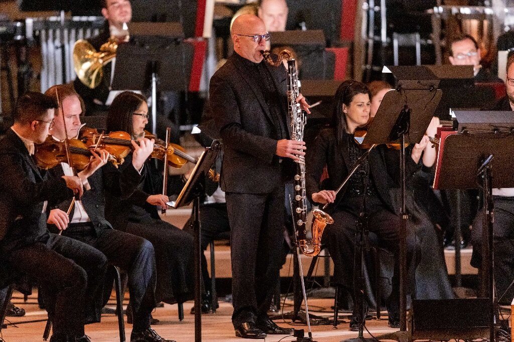 Much credit is owing OSM veteran André Moisan, who played with the kind of intricate mastery that distinguishes itself even amid a rich texture. (Photo: Antoine Saito)