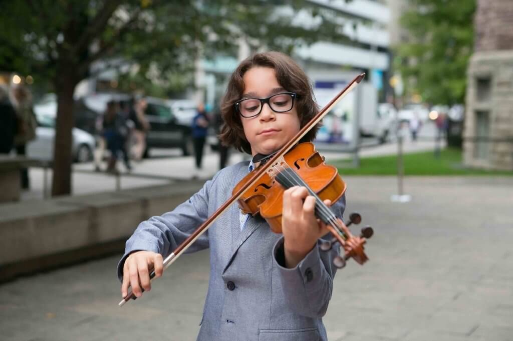Emrik Revermann, 10 ans, participera à la vitrine Mini Violini du CMIM. (Photo: courtoisie du CMIM)