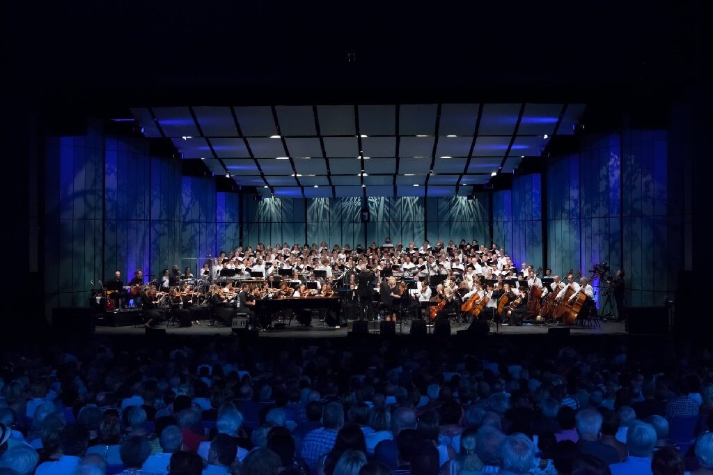 L'amphithéâtre Fernand-Lindsay du Festival de Lanaudière. (Photo : Pure Perception)