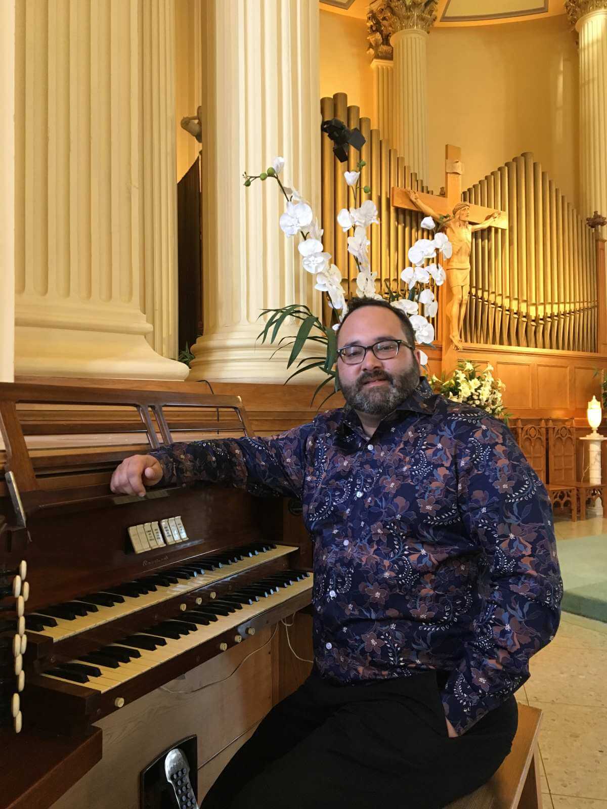 Denis Gagné, organiste. (Photo: Julien Girard)