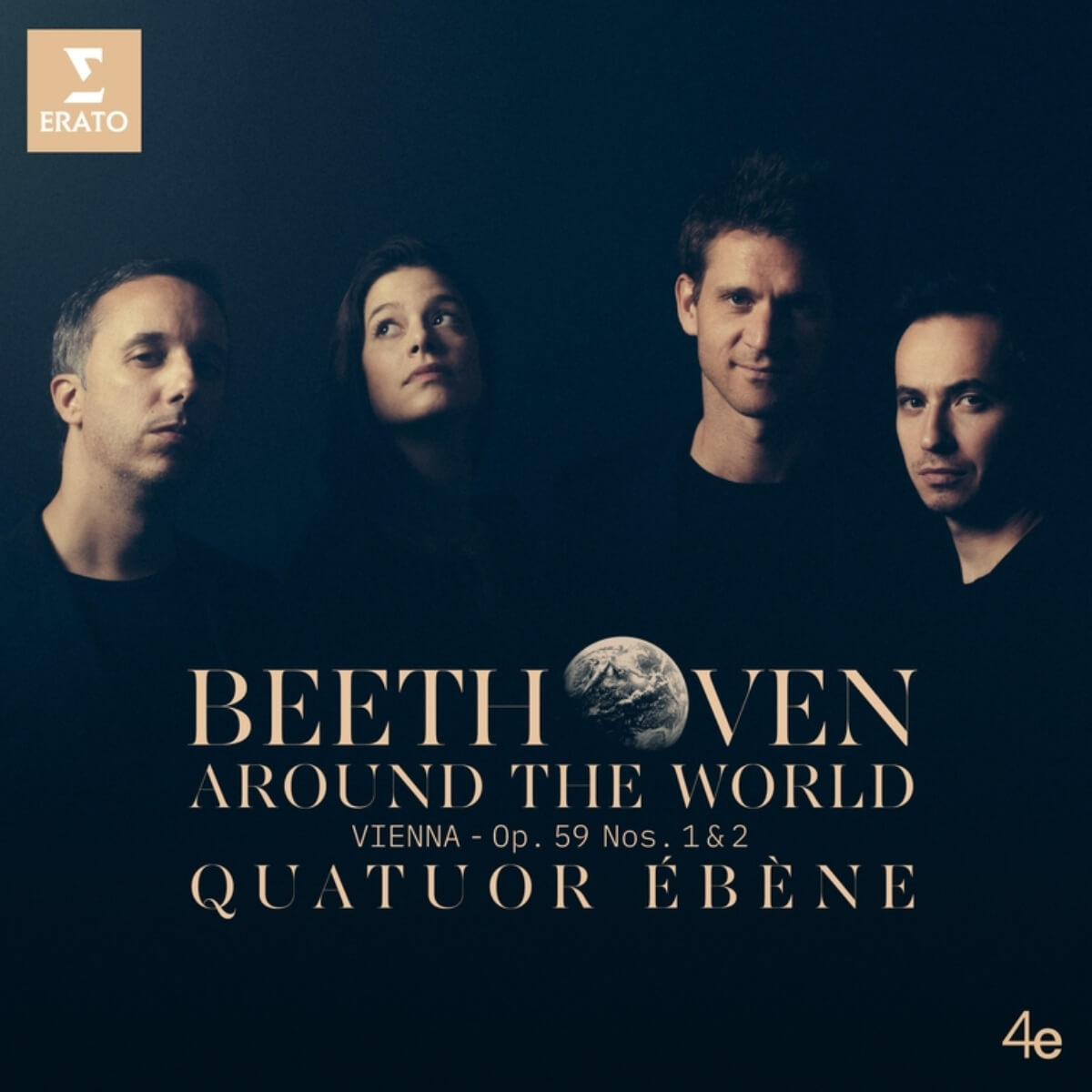 pochette de Beethoven Around the World du Quatuor Ébène