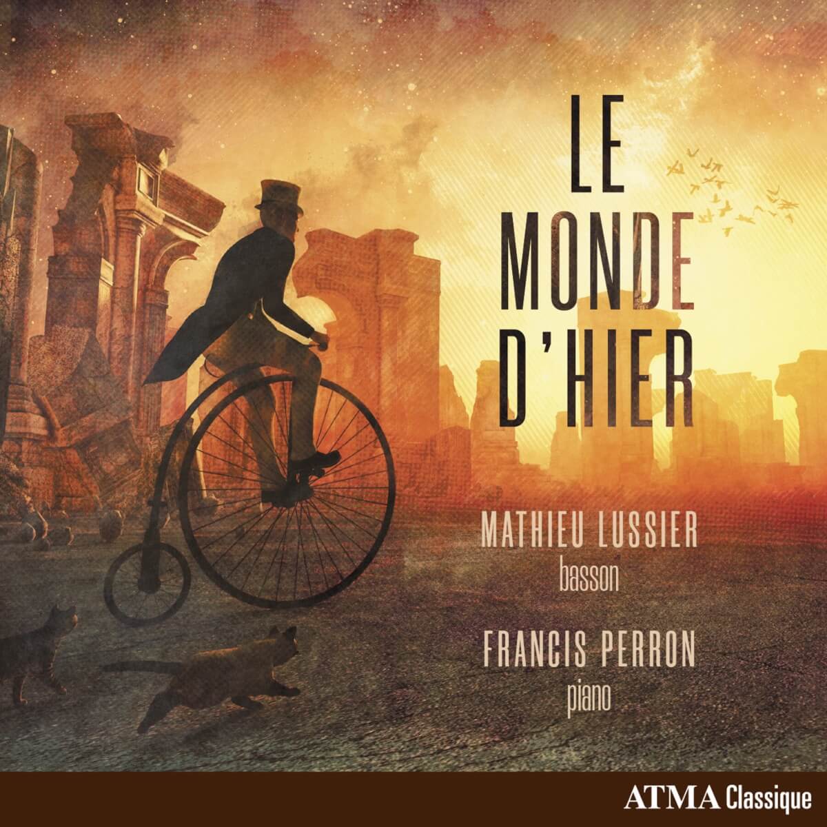 couverture CD Le Monde d'hier de Mathieu Lussier et Francis Perron