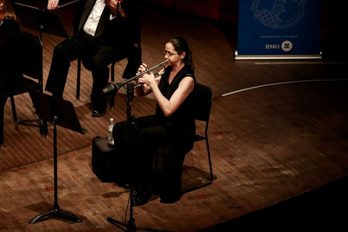 Karen Donnelly, trompettiste. (Photo: Brent Callis)
