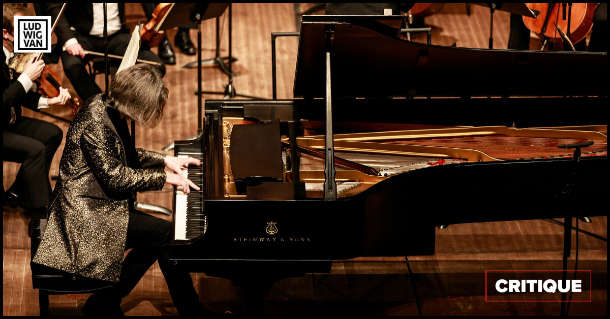 Serhiy Salov, pianiste, soliste invité de l'Orchestre classique de Montréal, salle Pierre-Mercure, 15 février 2021. (Photo: Brent Callis)