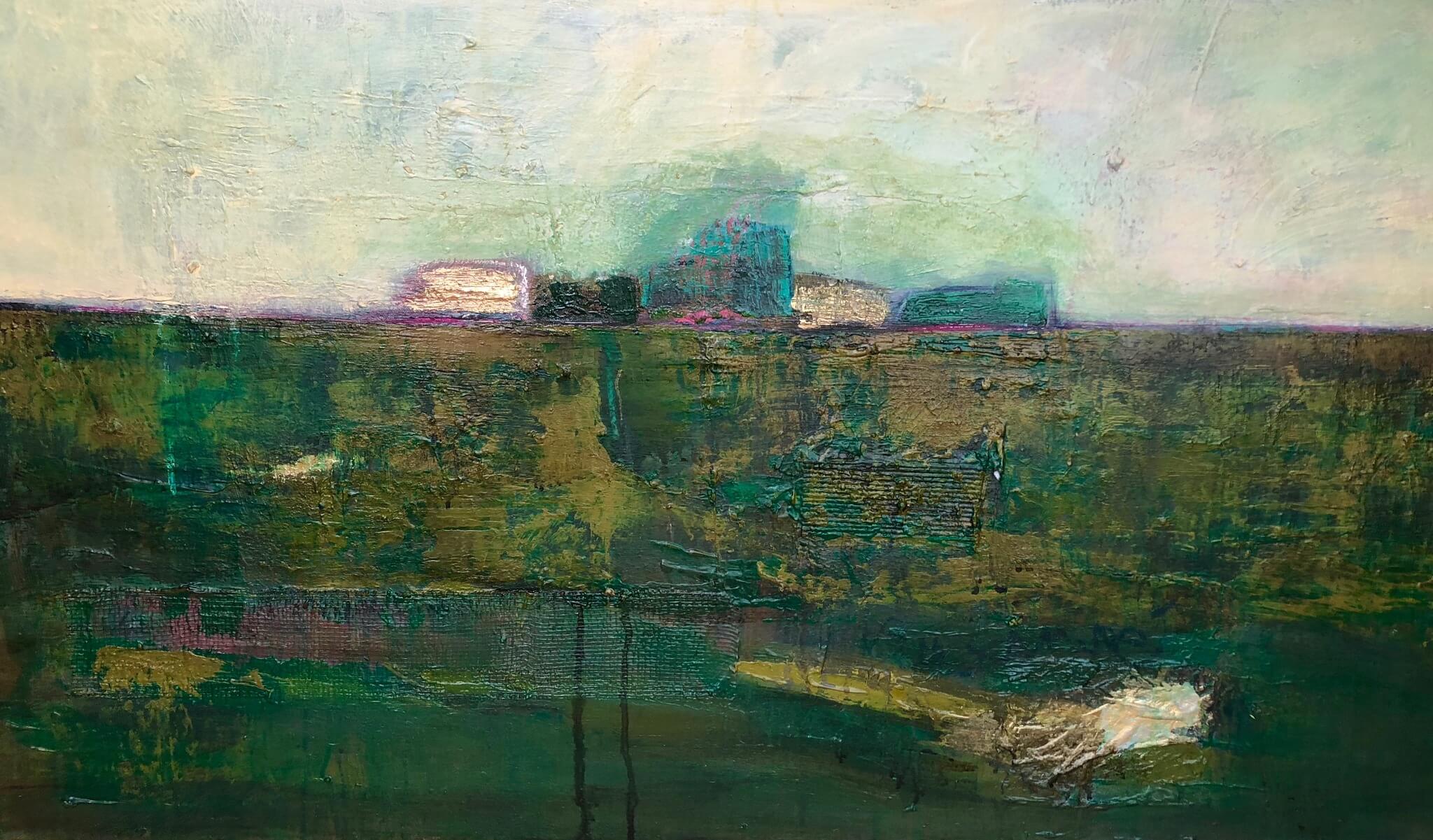 Tableau de Julie Thériault, compositrice et artiste-peintre. (Photo: page Facebook de la Chapelle historique du Bon-Pasteur)