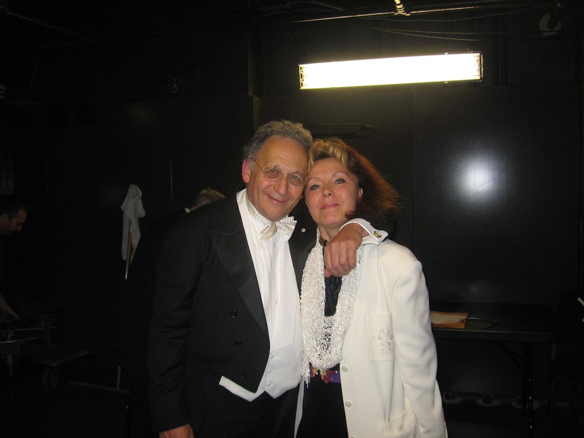 With My dear, unforgettable Friend Maestro Boris Brott....Thank you, dear Maestro, for your wonderful interpretation of my music with your McGill Chamber Orchestra, OCM and NAOC...... You are Great Person with big soul and heart... So sad... My prayers to all your family... Rest in peace, my dear Genius Maestro Boris Brott....