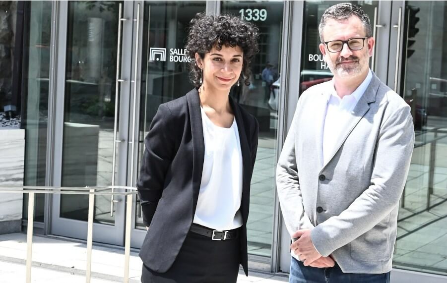 Caroline Louis et Olivier Godin, respectivement directrice générale et directeur artistique de la salle Bourgie, nouvellement nommés. (Photo: Claudine Jacques)